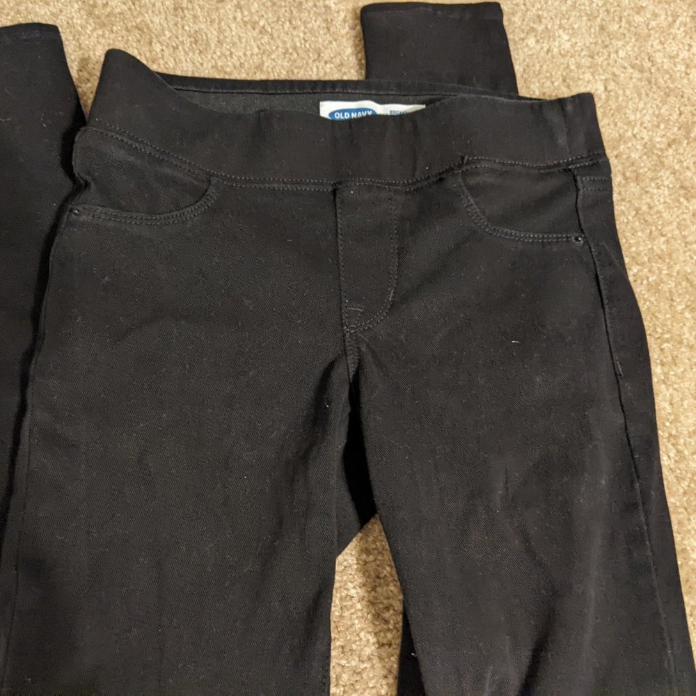 Old Navy black rockstar jegging stretchy comfy 4 petite tried on but never worn